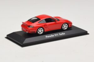 Porsche 911 996 Turbo Raudonas Maxichamps 1:43 940069300 Metalas - nuotrauka 2 iš 5