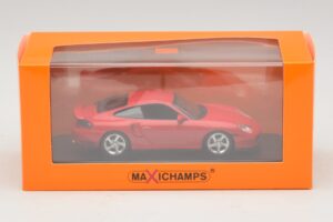 Porsche 911 996 Turbo Raudonas Maxichamps 1:43 940069300 Metalas - nuotrauka 5 iš 5
