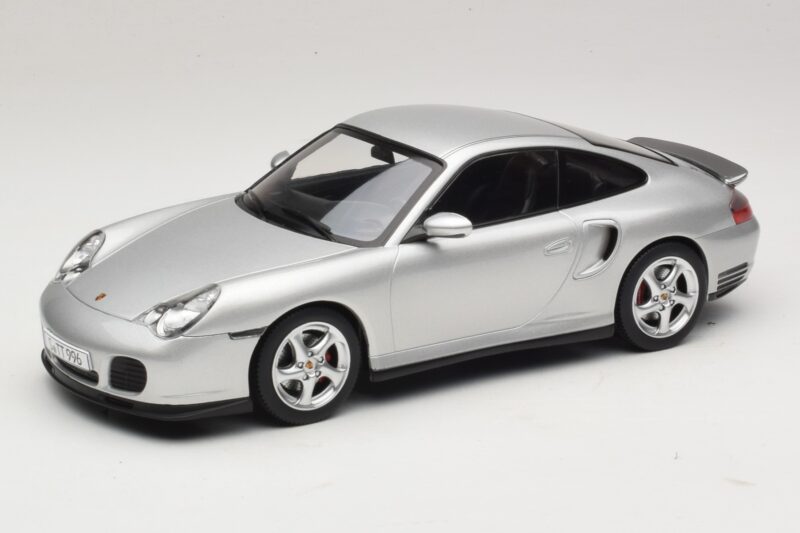 Porsche 911 996 Turbo Sidabrinis KK-Scale 1:18 KKDC181471 Metalas