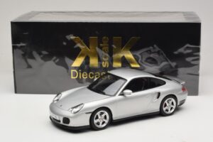 Porsche 911 996 Turbo Sidabrinis KK-Scale 1:18 KKDC181471 Metalas - nuotrauka 6 iš 6