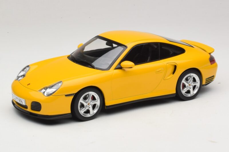Porsche 911 996 Turbo Geltonas KK-Scale 1:18 KKDC181473 Metalas