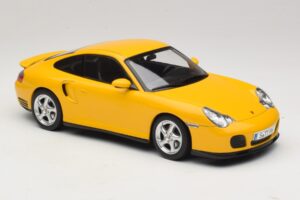 Porsche 911 996 Turbo Geltonas KK-Scale 1:18 KKDC181473 Metalas - nuotrauka 4 iš 6