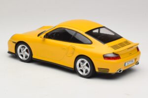 Porsche 911 996 Turbo Geltonas KK-Scale 1:18 KKDC181473 Metalas - nuotrauka 5 iš 6