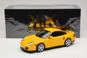 Porsche 911 996 Turbo Geltonas KK-Scale 1:18 KKDC181473 Metalas - nuotrauka 6 iš 6