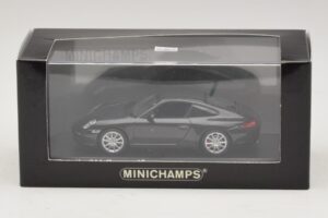 Porsche 911 997 Carrera 4S Pilka Metalik Minichamps 1:43 403066430 Metalas - nuotrauka 5 iš 5