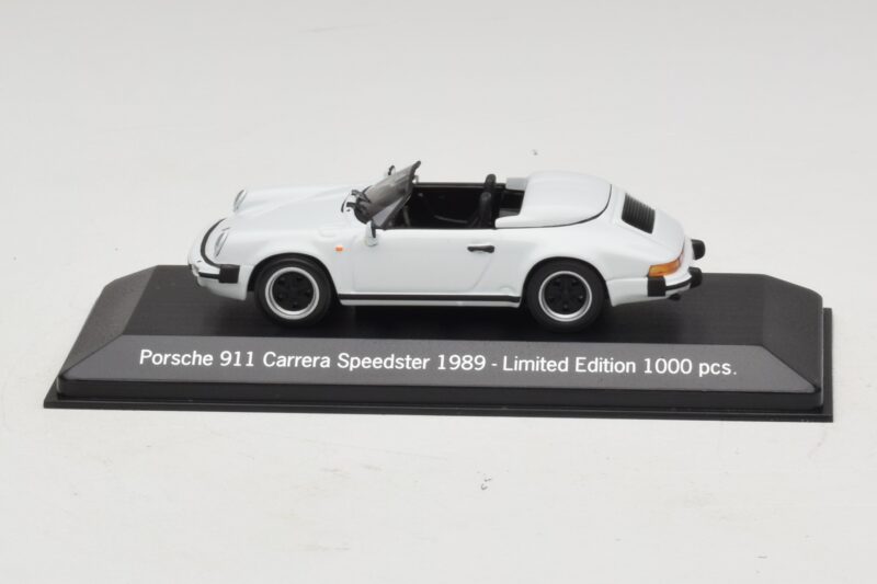 Porsche 911 G-Series Carrera Speedster Baltas Ribotas Leidimas Minichamps 1:43 MAP02002608 Metalas