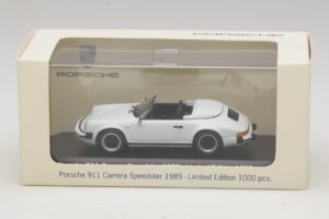 Porsche 911 G-Series Carrera Speedster Baltas Ribotas Leidimas Minichamps 1:43 MAP02002608 Metalas - nuotrauka 5 iš 5