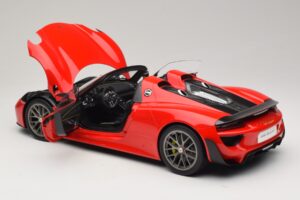 Porsche 918 Spyder Weissach Package Guards Red AUTOart 1:12 12122 Metalas - nuotrauka 5 iš 8