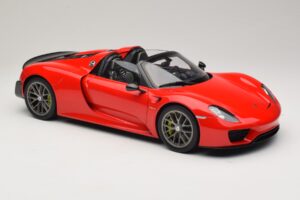 Porsche 918 Spyder Weissach Package Guards Red AUTOart 1:12 12122 Metalas - nuotrauka 6 iš 8