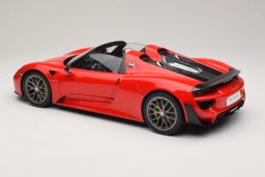 Porsche 918 Spyder Weissach Package Guards Red AUTOart 1:12 12122 Metalas - nuotrauka 7 iš 8