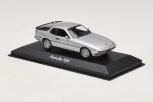 Porsche 924 Sidabrinis Maxichamps 1:43 940062120 Metalas - nuotrauka 3 iš 5