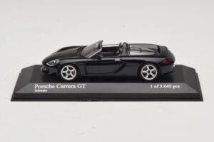 Porsche Carrera GT Juodas Minichamps 1:43 430060230 Metalas