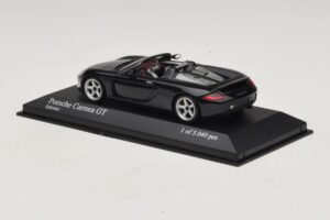 Porsche Carrera GT Juodas Minichamps 1:43 430060230 Metalas - nuotrauka 3 iš 5