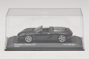 Porsche Carrera GT Juodas Minichamps 1:43 430060230 Metalas - nuotrauka 4 iš 5