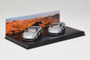 Porsche Carrera GT Spider & Kupė Rinkinys Sidabrinis Minichamps 1:43 WAP02010314 Metalas - nuotrauka 2 iš 5