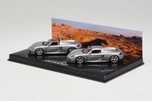 Porsche Carrera GT Spider & Kupė Rinkinys Sidabrinis Minichamps 1:43 WAP02010314 Metalas - nuotrauka 3 iš 5
