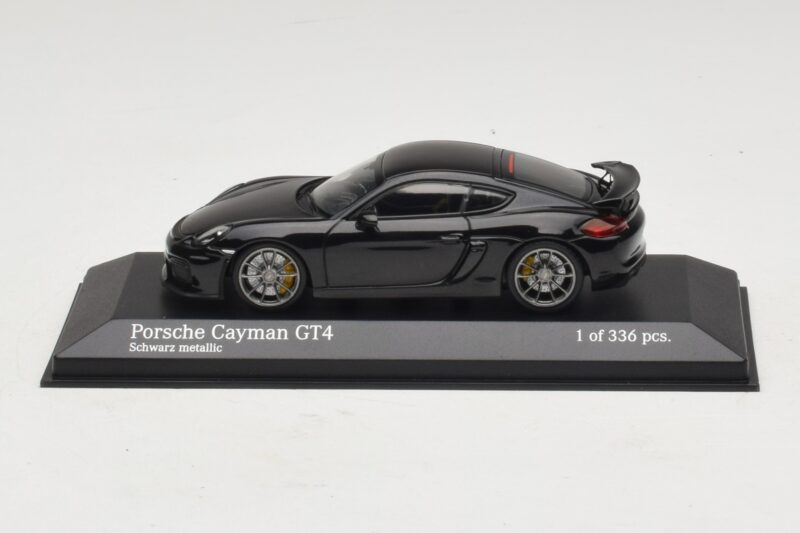 Porsche Cayman GT4 981 Black Metallic Minichamps 1:43 410066121 Metalas