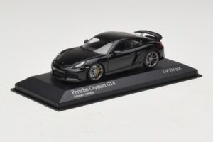 Porsche Cayman GT4 981 Black Metallic Minichamps 1:43 410066121 Metalas - nuotrauka 2 iš 5