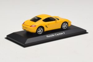 Porsche Cayman S 987 Geltonas Maxichamps 1:43 940065620 Metalas - nuotrauka 2 iš 5