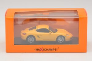Porsche Cayman S 987 Geltonas Maxichamps 1:43 940065620 Metalas - nuotrauka 5 iš 5