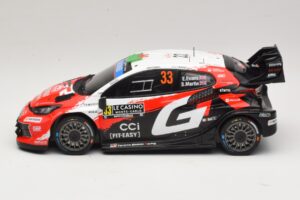 Toyota GR Yaris Rally1 #33 E. Evans / S. Martin Rally Monte Carlo 2026 IXO 1:18 18RMC269B Metalas - nuotrauka 3 iš 6