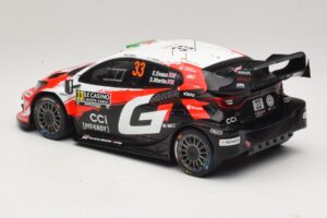 Toyota GR Yaris Rally1 #33 E. Evans / S. Martin Rally Monte Carlo 2026 IXO 1:18 18RMC269B Metalas - nuotrauka 5 iš 6