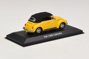 Volkswagen 1302 Kabrioletas Geltonas Maxichamps 1:43 940055030 Metalas - nuotrauka 2 iš 5