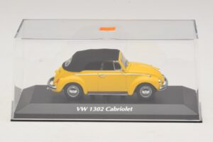 Volkswagen 1302 Kabrioletas Geltonas Maxichamps 1:43 940055030 Metalas - nuotrauka 4 iš 5