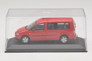 Volkswagen Caddy 2K Bus Raudonas Minichamps 1:43 CADDY009 Metalas - nuotrauka 4 iš 5