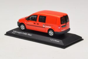 Volkswagen Caddy Maxi Mk3 Norway Post Minichamps 1:43 403057005 Metalas - nuotrauka 3 iš 5