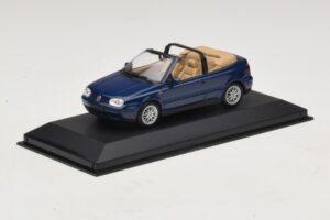 Volkswagen Golf Mk4 Kabrioletas Mėlynas Atstovo Leidimas Minichamps 1:43 GOLF005 Metalas - nuotrauka 2 iš 5