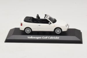 Volkswagen Golf Mk4 Kabrioletas Baltas Maxichamps 1:43 940058330 Metalas