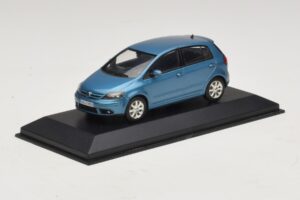 Volkswagen Golf Plus Mk5 Mėlyna Metalik Pakaitinė Dėžė Minichamps 1:43 GOLF02-R1 Metalas - nuotrauka 2 iš 5