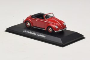 Volkswagen Hebmuller Kabrioletas Raudonas Maxichamps 1:43 940052131 Metalas - nuotrauka 3 iš 5