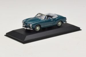 Volkswagen Karmann Ghia Kabrioletas Tamsiai Mėlynas Minichamps 1:43 GHIA001 Metalas - nuotrauka 2 iš 5