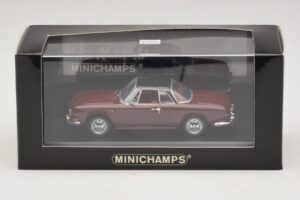 Volkswagen Karmann Ghia Raudonas Su Juodu Stogu Minichamps 1:43 GHIA002 Metalas - nuotrauka 5 iš 5